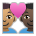 Couple with Heart: Man, Man, Medium Skin Tone, Dark Skin Tone