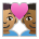 Couple with Heart: Man, Man, Medium Skin Tone, Medium-Dark Skin Tone