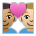Couple with Heart: Man, Man, Medium Skin Tone, Medium-Light Skin Tone