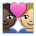Couple with Heart: Person, Person, Dark Skin Tone, Medium-Light Skin Tone