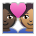 Couple with Heart: Person, Person, Dark Skin Tone, Medium Skin Tone