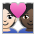 Couple with Heart: Person, Person, Light Skin Tone, Dark Skin Tone