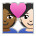 Couple with Heart: Person, Person, Medium-Dark Skin Tone, Light Skin Tone