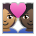 Couple with Heart: Person, Person, Medium Skin Tone, Dark Skin Tone