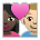 Couple with Heart: Woman, Man, Dark Skin Tone, Medium-Light Skin Tone