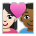 Couple with Heart: Woman, Man, Light Skin Tone, Medium-Dark Skin Tone
