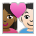 Couple with Heart: Woman, Man, Medium-Dark Skin Tone, Light Skin Tone