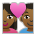 Couple with Heart: Woman, Man, Medium-Dark Skin Tone