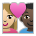 Couple with Heart: Woman, Man, Medium-Light Skin Tone, Dark Skin Tone