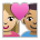 Couple with Heart: Woman, Man, Medium-Light Skin Tone, Medium Skin Tone