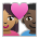 Couple with Heart: Woman, Man, Medium Skin Tone, Dark Skin Tone