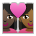 Couple with Heart: Woman, Woman, Dark Skin Tone, Medium-Dark Skin Tone