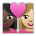 Couple with Heart: Woman, Woman, Dark Skin Tone, Medium-Light Skin Tone