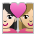 Couple with Heart: Woman, Woman, Light Skin Tone, Medium-Light Skin Tone