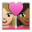 Couple with Heart: Woman, Woman, Medium-Light Skin Tone, Medium-Dark Skin Tone
