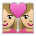 Couple with Heart: Woman, Woman, Medium-Light Skin Tone