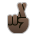 Crossed Fingers: Dark Skin Tone