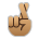 Crossed Fingers: Medium Skin Tone