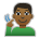 Deaf Man: Medium-Dark Skin Tone