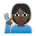 Deaf Person: Dark Skin Tone