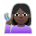Deaf Woman: Dark Skin Tone