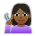 Deaf Woman: Medium-Dark Skin Tone