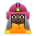 Firefighter: Dark Skin Tone