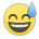 Grinning Face with Sweat