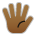 Hand with Fingers Splayed: Medium-Dark Skin Tone