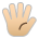 Hand with Fingers Splayed: Medium-Light Skin Tone