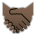 Handshake: Dark Skin Tone