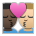 Kiss: Man, Man, Dark Skin Tone, Medium-Light Skin Tone