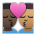 Kiss: Man, Man, Dark Skin Tone, Medium Skin Tone