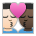 Kiss: Man, Man, Light Skin Tone, Dark Skin Tone