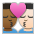 Kiss: Man, Man, Medium-Dark Skin Tone, Light Skin Tone