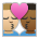 Kiss: Man, Man, Medium-Light Skin Tone, Medium-Dark Skin Tone