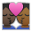 Kiss: Person, Person, Dark Skin Tone, Medium-Dark Skin Tone