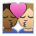 Kiss: Person, Person, Medium-Dark Skin Tone, Medium-Light Skin Tone
