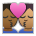 Kiss: Person, Person, Medium-Dark Skin Tone, Medium Skin Tone