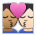 Kiss: Person, Person, Medium Skin Tone, Light Skin Tone