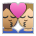 Kiss: Person, Person, Medium Skin Tone, Medium-Light Skin Tone