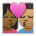 Kiss: Woman, Man, Medium-Dark Skin Tone, Medium Skin Tone