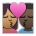 Kiss: Woman, Man, Medium Skin Tone, Dark Skin Tone