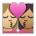 Kiss: Woman, Woman, Medium-Light Skin Tone, Medium Skin Tone