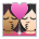Kiss: Woman, Woman, Medium Skin Tone, Light Skin Tone