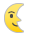 Last Quarter Moon Face