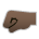 Left-Facing Fist: Dark Skin Tone