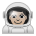Man Astronaut: Light Skin Tone