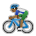 Man Biking: Medium-Dark Skin Tone