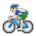 Man Biking: Medium-Light Skin Tone